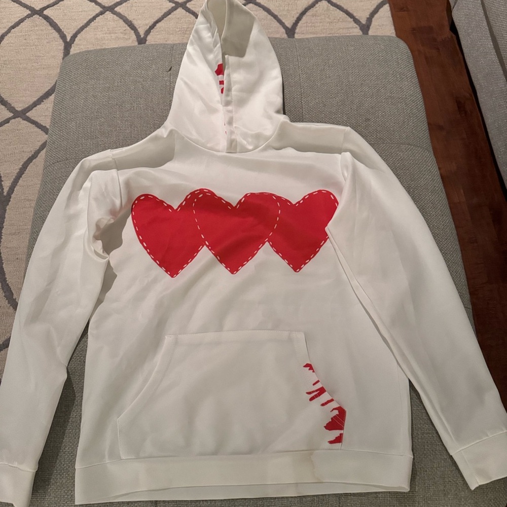 Heart Sweatshirt Size Large